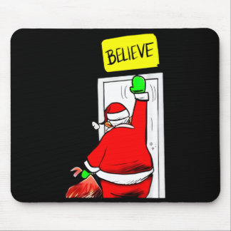 Santa Believe Christmas Mouse Pad