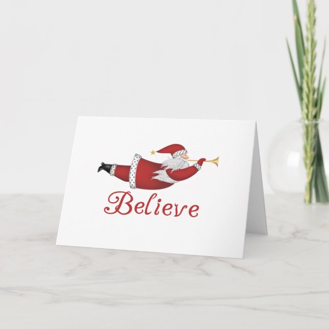 Santa Believe Holiday Card (Front)