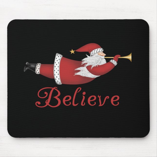 Santa Believe Mouse Pad (Front)