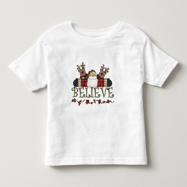 Santa Believe T-shirts and Gifts (Front)