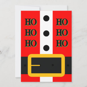 Santa Belt Christmas Card