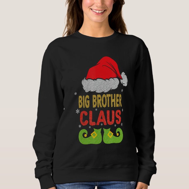 Santa Big Brother Claus Christmas Matching Family Sweatshirt (Front)