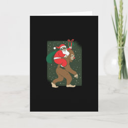 Santa Bigfoot Card