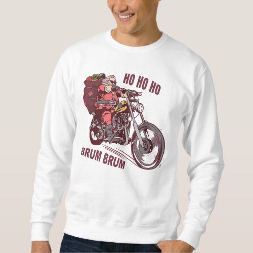 Santa Biker Christmas Costume for Bikers Invitatio Sweatshirt