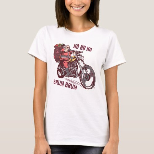 Santa Biker Christmas Costume for Bikers Invitatio T_Shirt