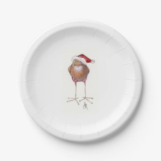 Santa bird plate