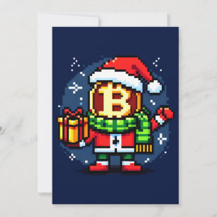 Santa Bitcoin: 8-Bit Crypto Holiday Card