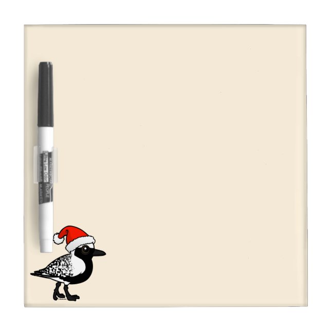 Santa Black-bellied Plover Dry-Erase Board (Front)