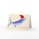 Santa Blue Marlin Christmas