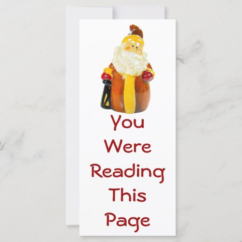 Santa Bookmark Template