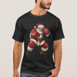 Santa Boxing Xmas Mma Muay Thai Lover Boxer Christ T-Shirt