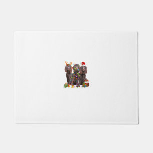 Santa Boykin Spaniel Dog Gorgeous Reindeer Christm Doormat