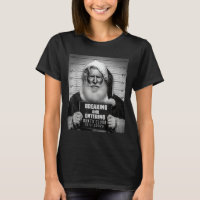 Santa Breaking Entering Mugshot Funny Christmas Ho