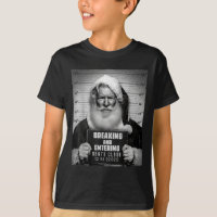 Santa Breaking Entering Mugshot Funny Christmas Ho