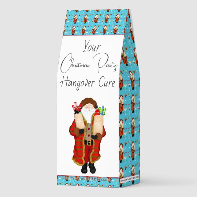 Santa Bringing The Liquor Christmas  Roasted Coffee (Front)