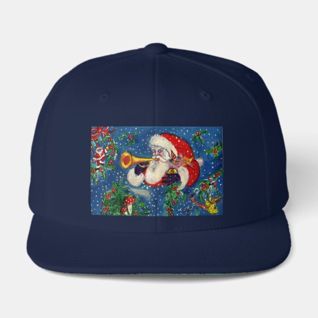 SANTA BUGLER Musical Christmas Visor (Front)