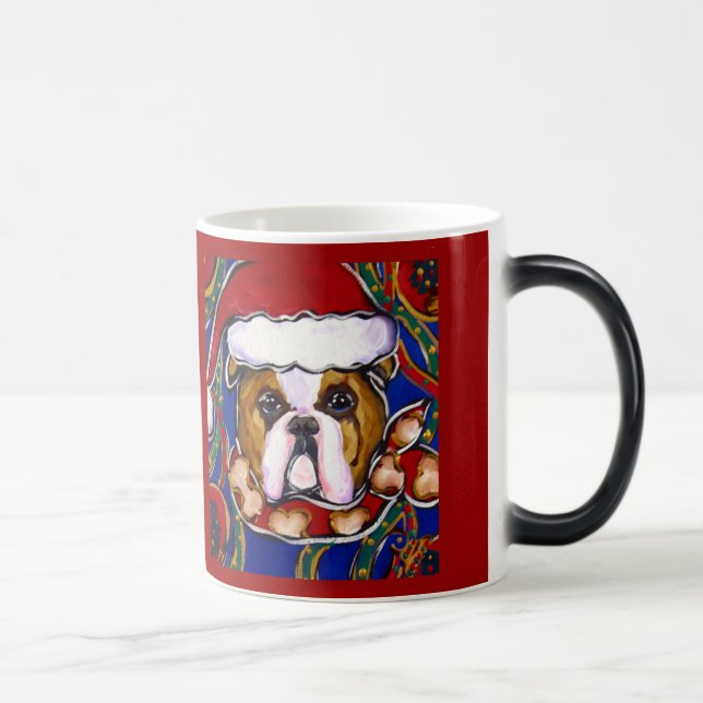 Santa Bulldog Mug (Right)