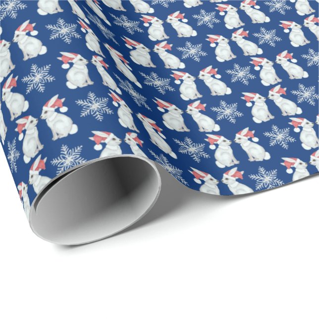 Santa Bunnies Wrapping Paper (Roll Corner)
