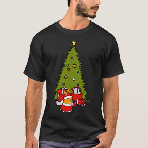 Santa Bunny and Christmas Tree T_Shirt