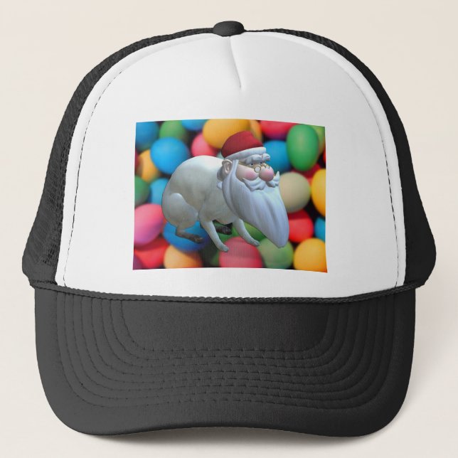 Santa Bunny Trucker Hat (Front)