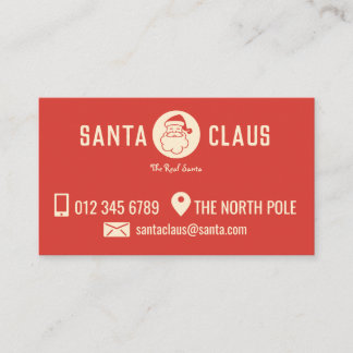 Santa Business Card