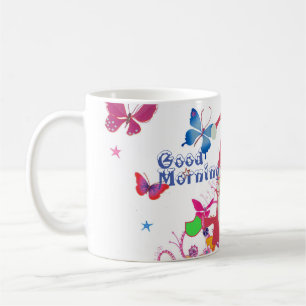 Santa Butterflies Ho Ho Ho: Whimsical Nature Chris Coffee Mug