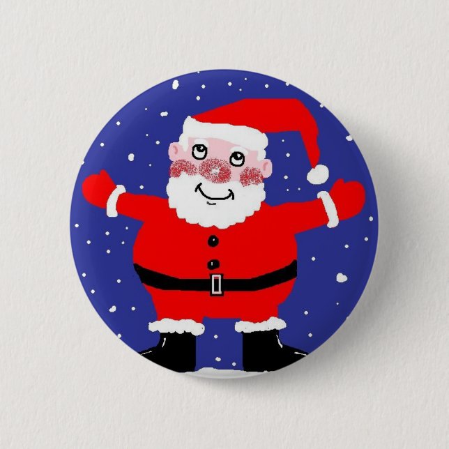 SANTA BUTTON OR BADGE (Front)