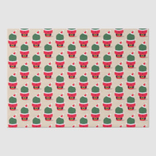 Santa Cactus Holiday Desert Christmas Tissue Paper