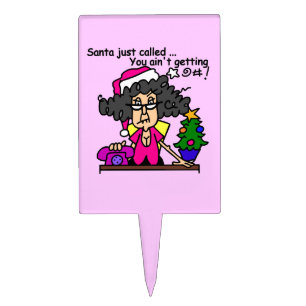 Santa Called Cake Topper