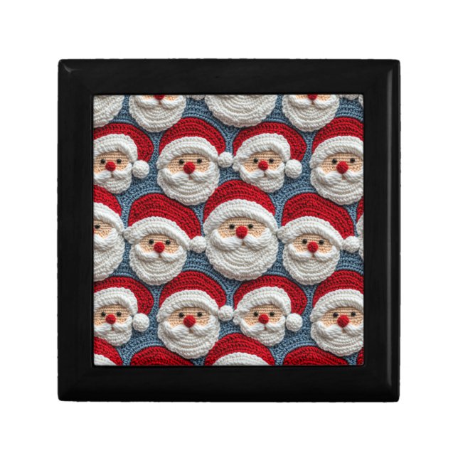Santa Calus crochet pattern Gift Box (Front)