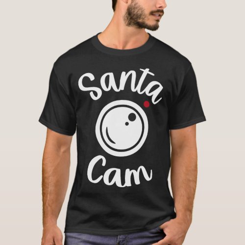 Santa Cam Christmas Xmas Holiday T_Shirt