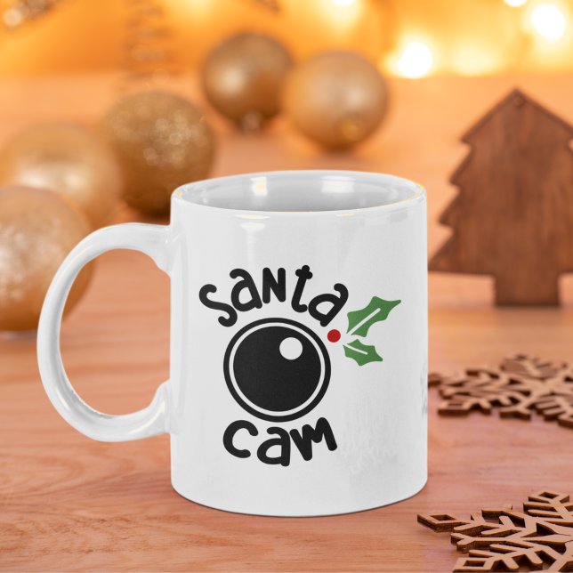 Santa Cam, Funny Christmas Coffee Mug (Creator Uploaded)