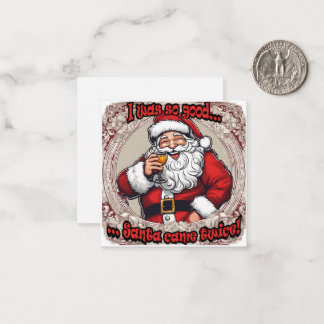 Santa Came Twice! Note Card