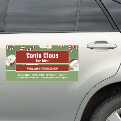 Santa Candy Santa Claus Entertainer Advertising Car Magnet