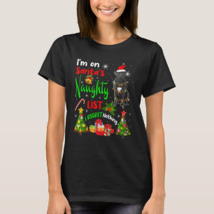 Santa Cane Corso I'm On Santa's Naughty List X Mas T-Shirt