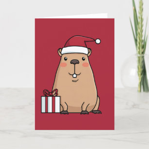 Santa Capybara Holiday Fun