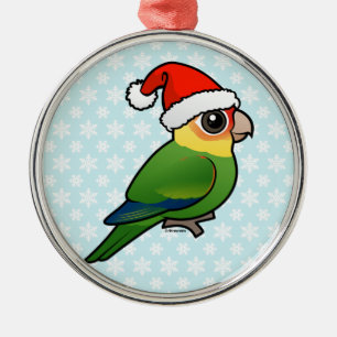 Santa Carolina Parakeet Metal Ornament