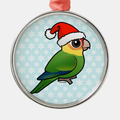 Santa Carolina Parakeet Metal Ornament