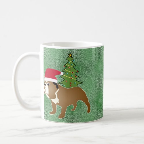 Santa Cartoon Mr Bulldog Coffee Mug