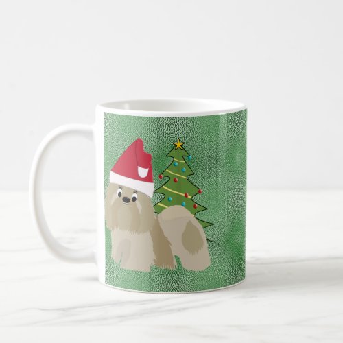 Santa Cartoon Shih Tzu Coffee Mug