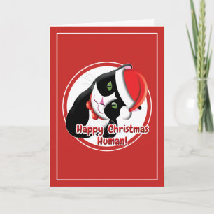 Santa Cat Card