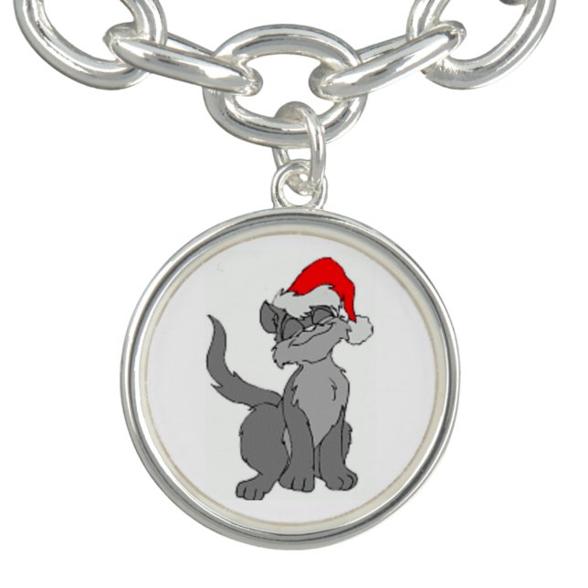 SANTA CAT CHARM BRACELET (Design)