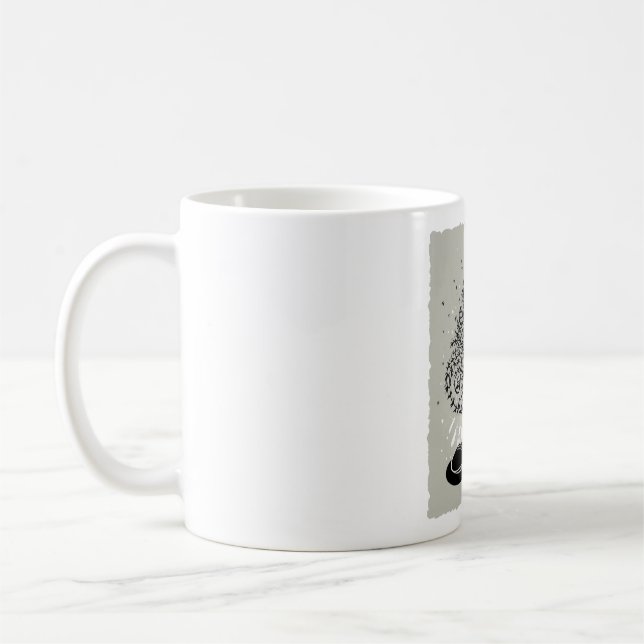 Santa Cat Christmas Gamer T-Shirt: Get Your Festiv Coffee Mug (Left)
