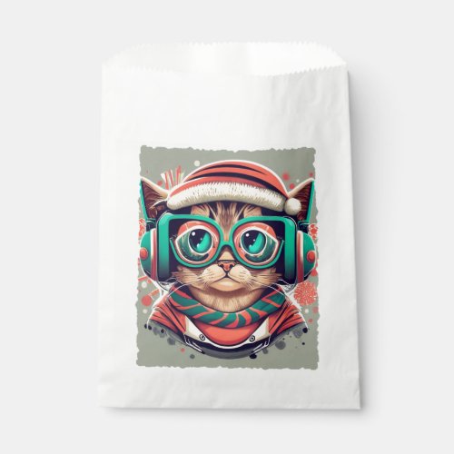 Santa Cat Christmas Gamer T_Shirt Get Your Festiv Favor Bag
