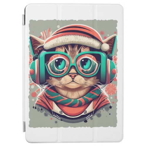 Santa Cat Christmas Gamer T_Shirt Get Your Festiv iPad Air Cover