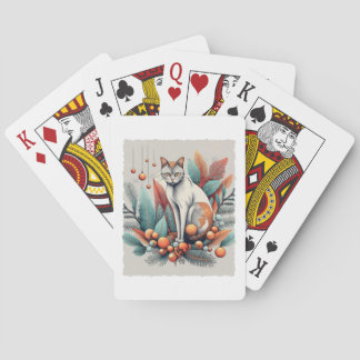 Santa Cat Christmas Gamer T-Shirt: Get Your Festiv Poker Cards