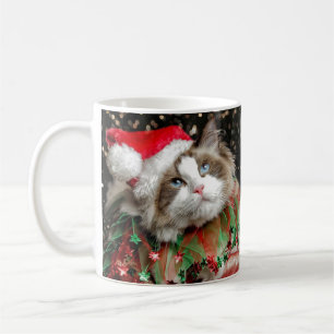 Santa Cat Coffee Mug