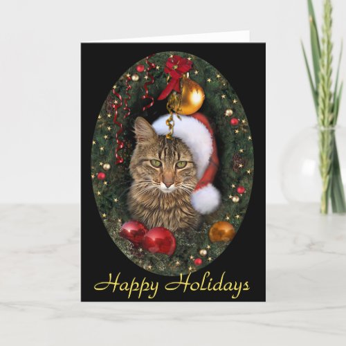 Santa Cat Holiday Card