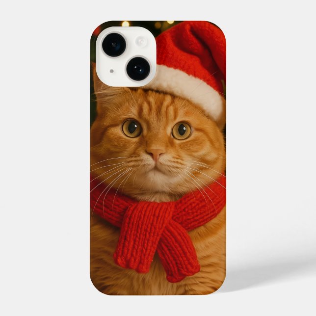 Santa Cat iPhone Case (Back)