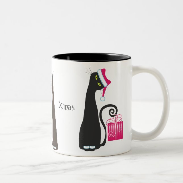 Santa Cat Mug (Right)